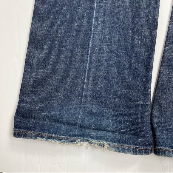 7 For All Mankind Rhinestone Pocket Bootcut Jeans 31 - Picture 11 of 12